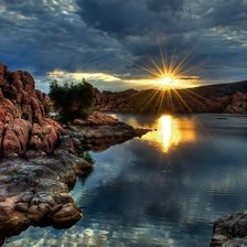 Схема вышивки «Закат»