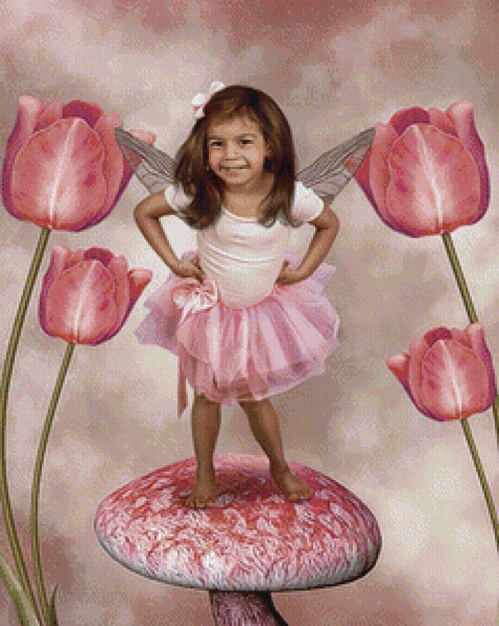 №691706 - детское, цветы, фея - предпросмотр