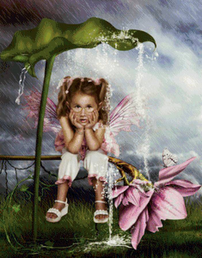 №691728 - детское, цветы, фея - предпросмотр