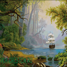 Схема вышивки «таинственный остров»