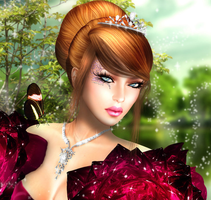 женский образ - люди, женщина, портрет, мода, девушки, гламур, принцесса - оригинал