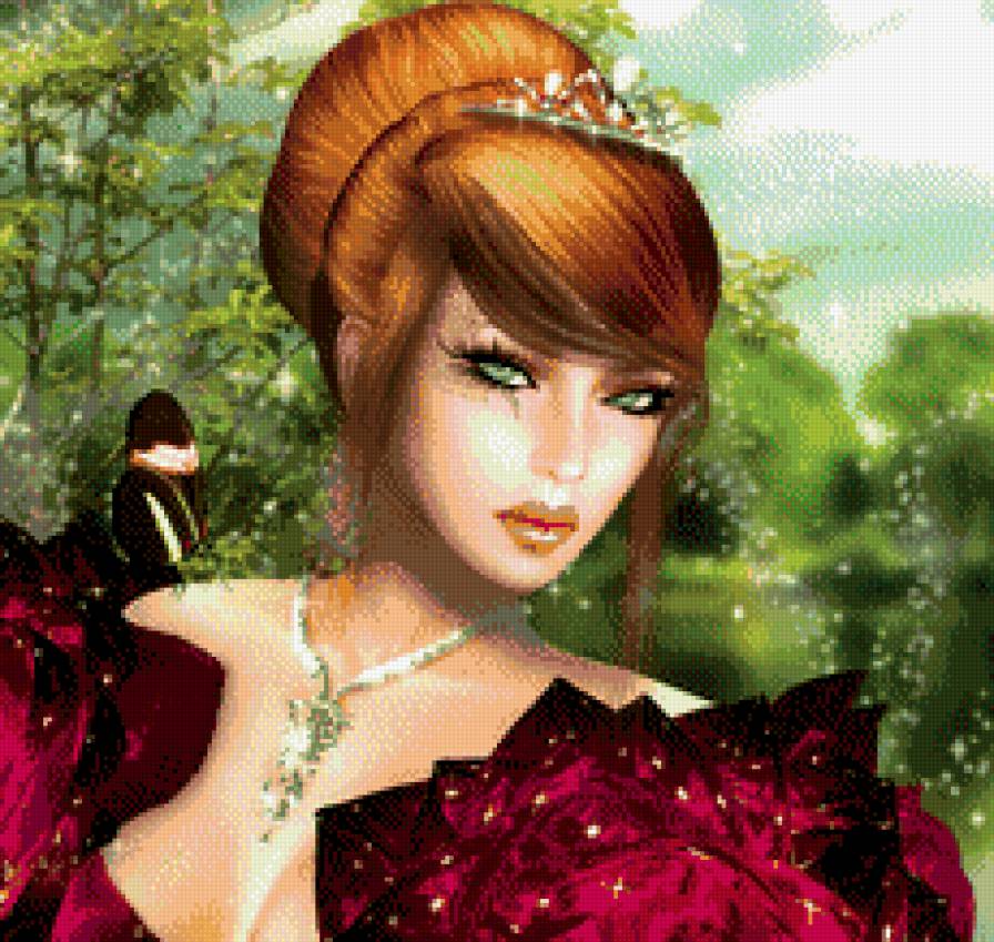 женский образ - люди, принцесса, портрет, девушки, гламур, женщина, мода - предпросмотр