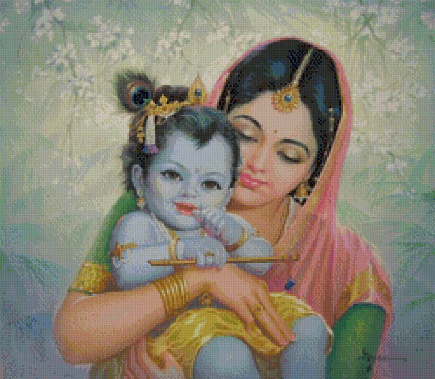 Яшода Кришна - индия бог господь религия - предпросмотр