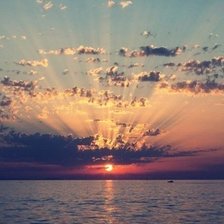 Схема вышивки «Закат»