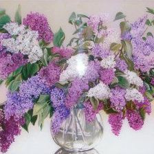 Схема вышивки «Сирень»