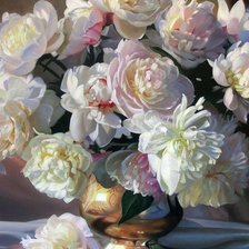 Схема вышивки «Пионы 2»