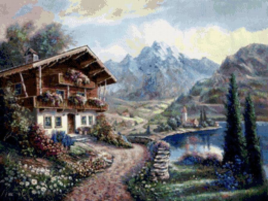 пейзаж - пейзаж, дом, природа - предпросмотр