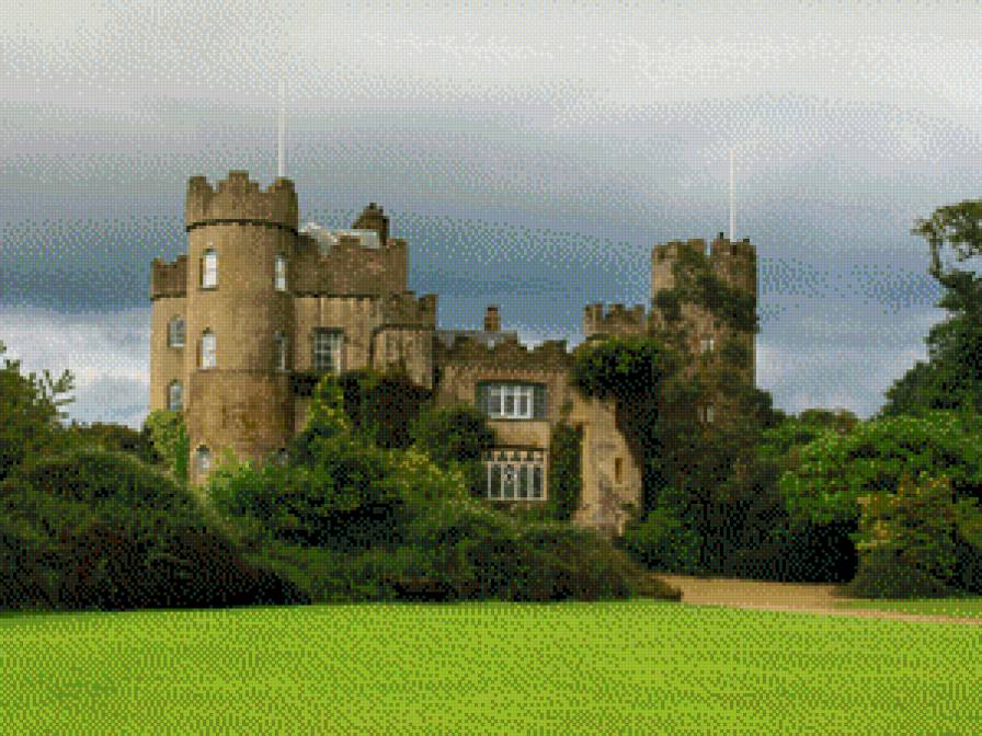 Замок 10 - замок, пейзаж - предпросмотр