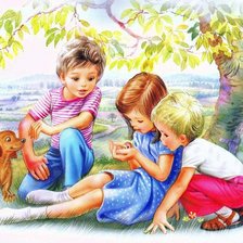 Схема вышивки «друзья»