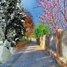 Схема вышивки «Времена года 3»