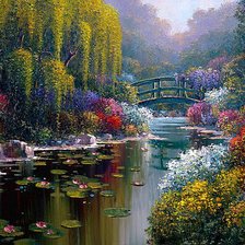 Схема вышивки «пейзаж»