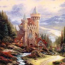 Схема вышивки «пейзаж»