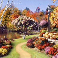 Схема вышивки «пейзаж»