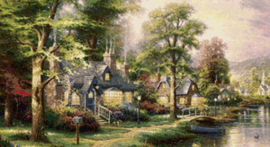 пейзаж - дом, природа, пейзаж - предпросмотр