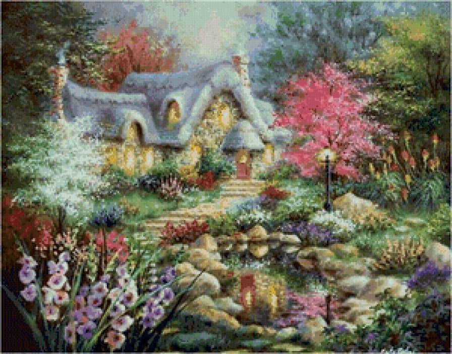 пейзаж - природа, дом, пейзаж - предпросмотр