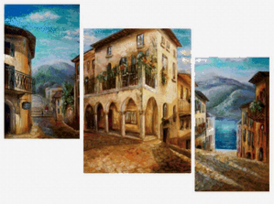 Серия Италия - сегментированные картины - предпросмотр
