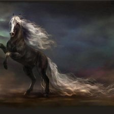 Схема вышивки «конь»