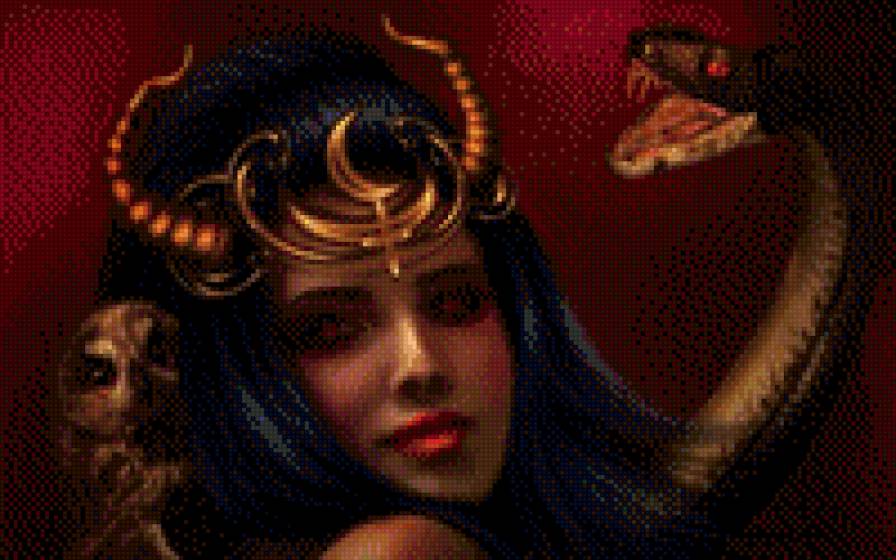 дева со змеей - предпросмотр