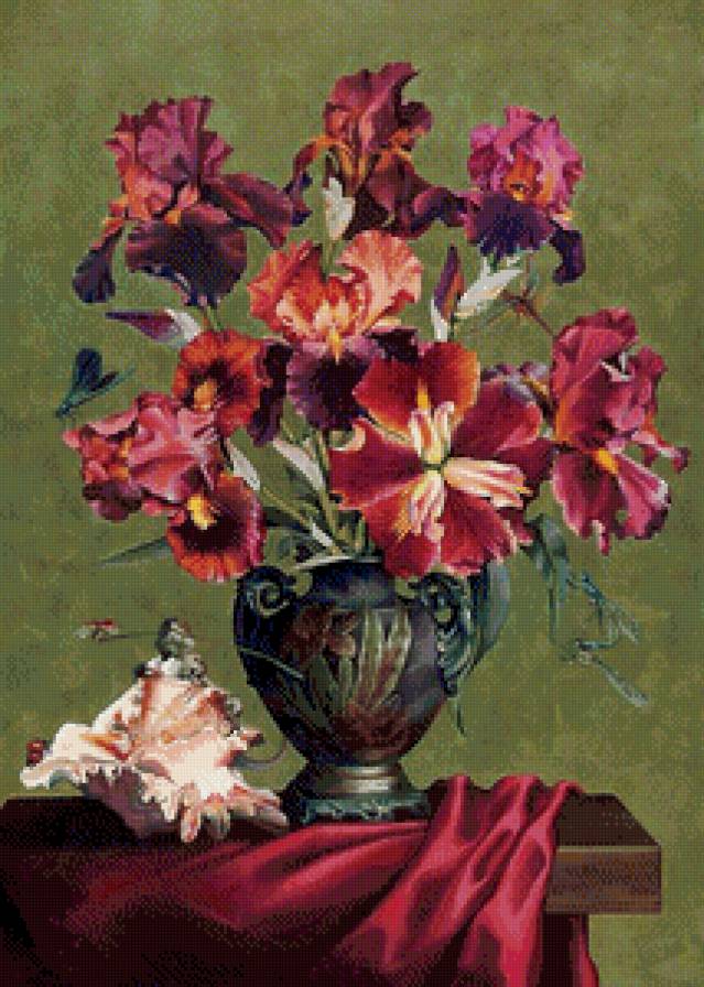 №695100 - цветы, картина, натюрморт - предпросмотр