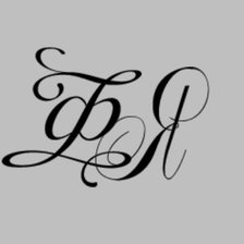 Схема вышивки «ФЯ иницыалы»