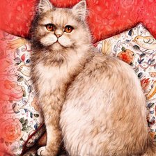 Схема вышивки «Кошечка»