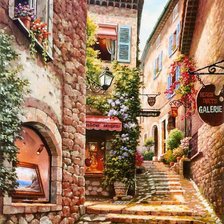 Схема вышивки «улочка»