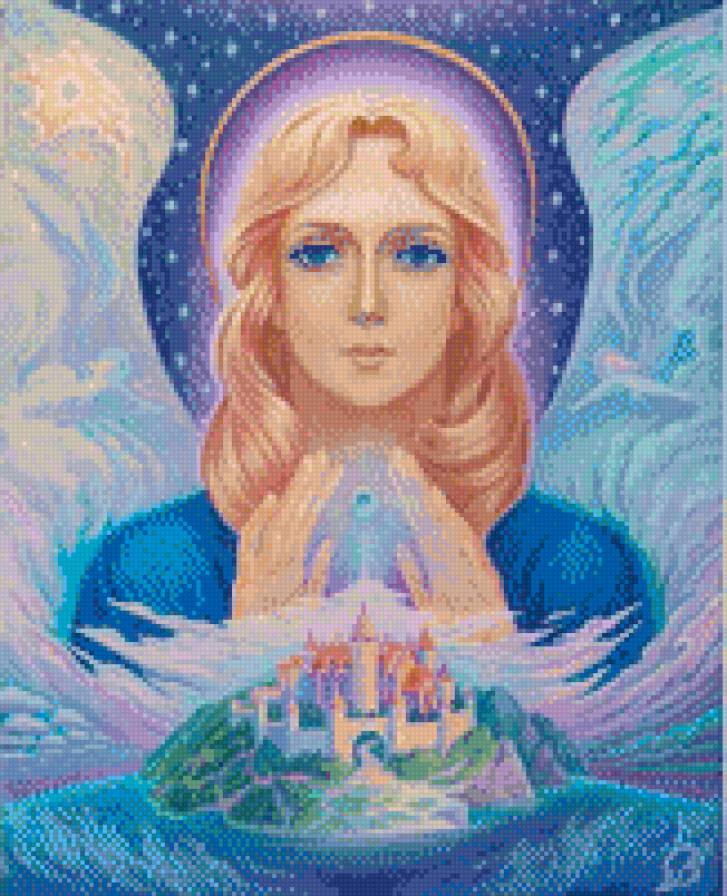 ангел хранитель - девушка, ангел, хранитель, лицо - предпросмотр