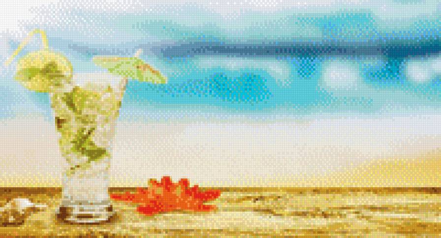 лето - солнце, море, пляж, звезда, лето - предпросмотр