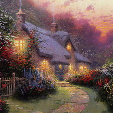 Схема вышивки «домик»