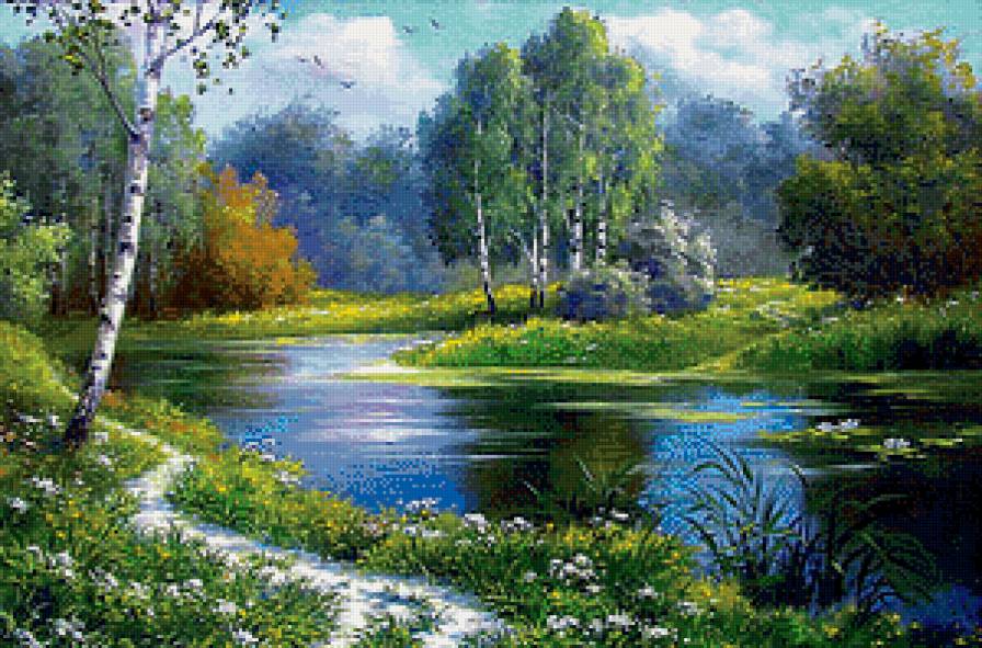 Полдень в лесу - лес, лето, природа, пейзаж - предпросмотр