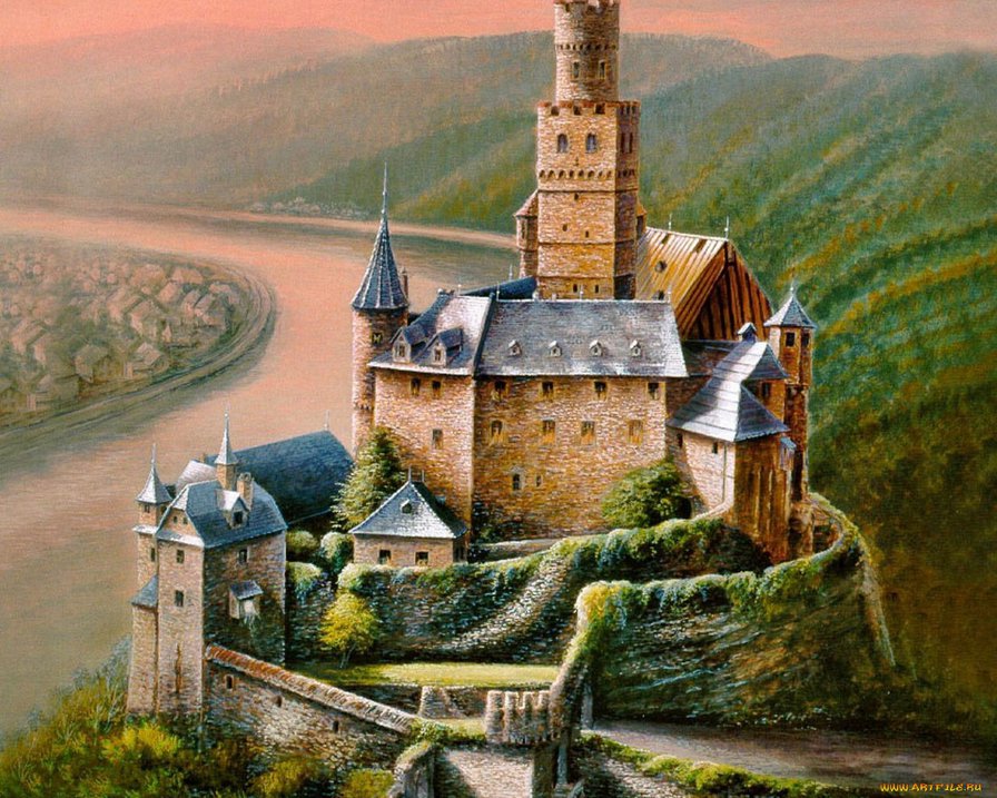 Серия Замки - природа, пейзаж - оригинал