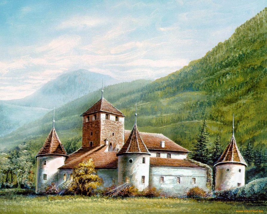 Серия Замки - природа, пейзаж - оригинал