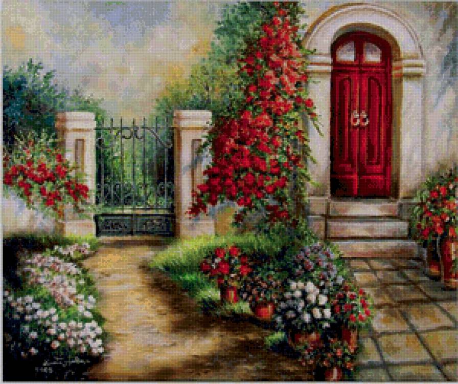 Дворик 4 - дворик, дом - предпросмотр