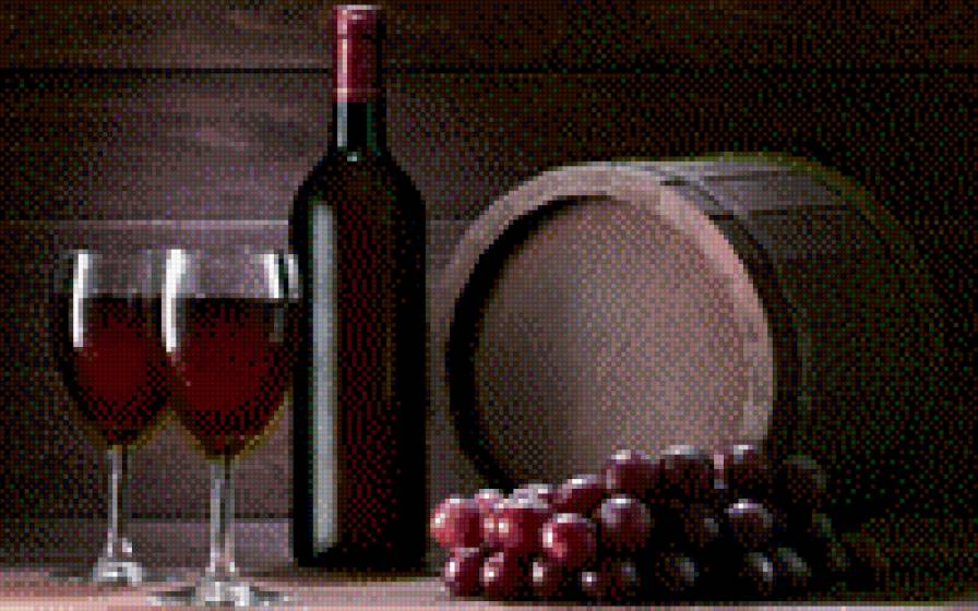 №696573 - вино, бокалы, натюрморт, ягоды, виноград - предпросмотр