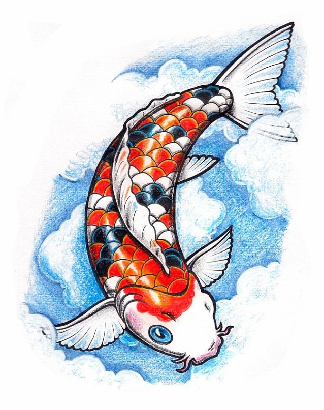 Карп - кои, рыбка, карп кои - оригинал