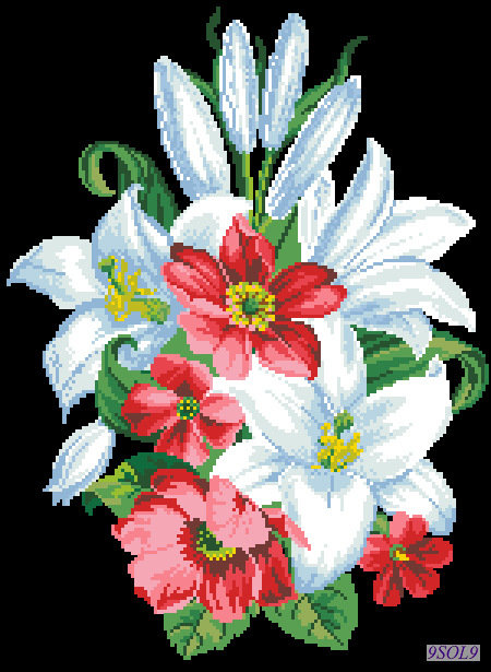 серия "букеты" - букеты.цветы. - оригинал