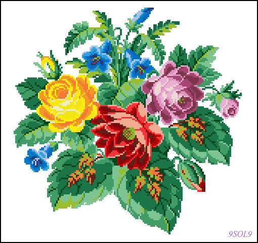 серия "букеты" - букеты.цветы. - оригинал