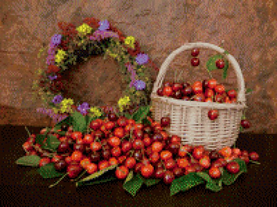 №697444 - черешня, ягоды, натюрморт - предпросмотр