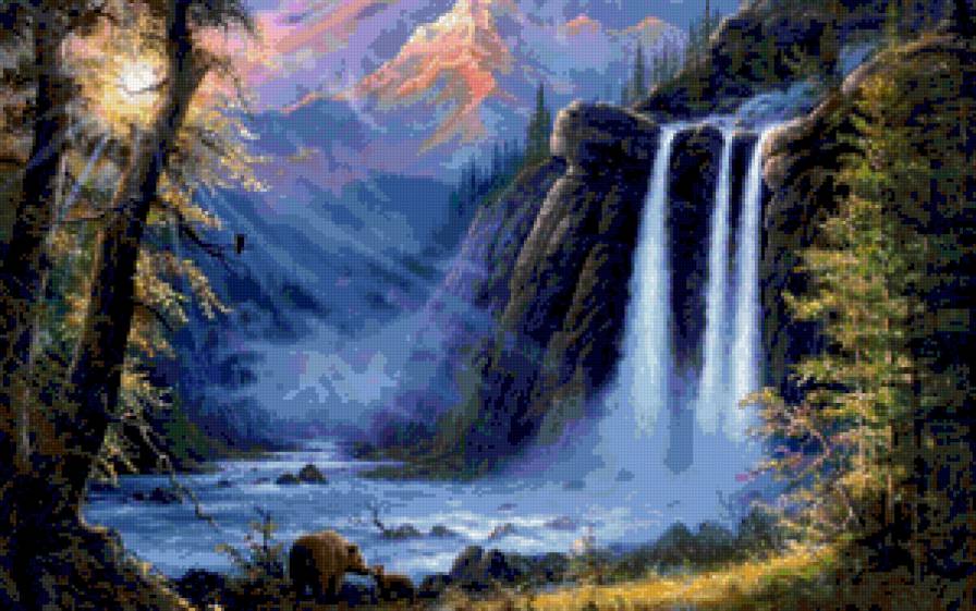 Магия ночи - картина, пейзаж, картины - предпросмотр