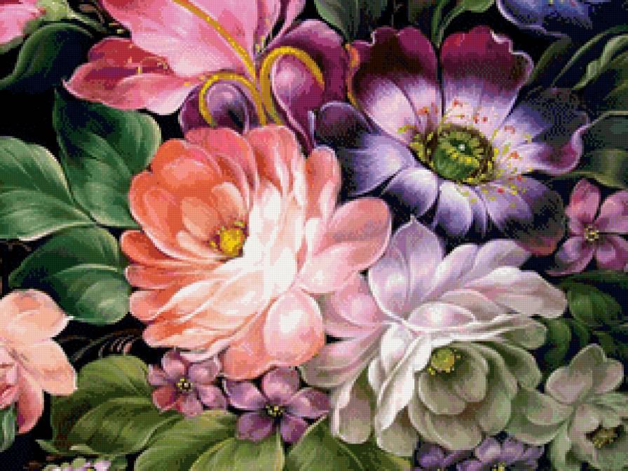 Серия Русские узоры - цветы - предпросмотр