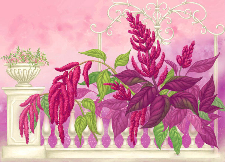 картина - цветы, растения - оригинал