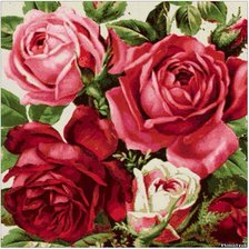 Оригинал схемы вышивки «Розы» (№698903)