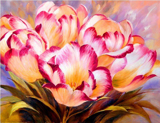 цветы - цветы, букеты, картина - оригинал