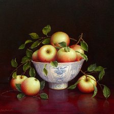 Схема вышивки «яблочный натюрморт»