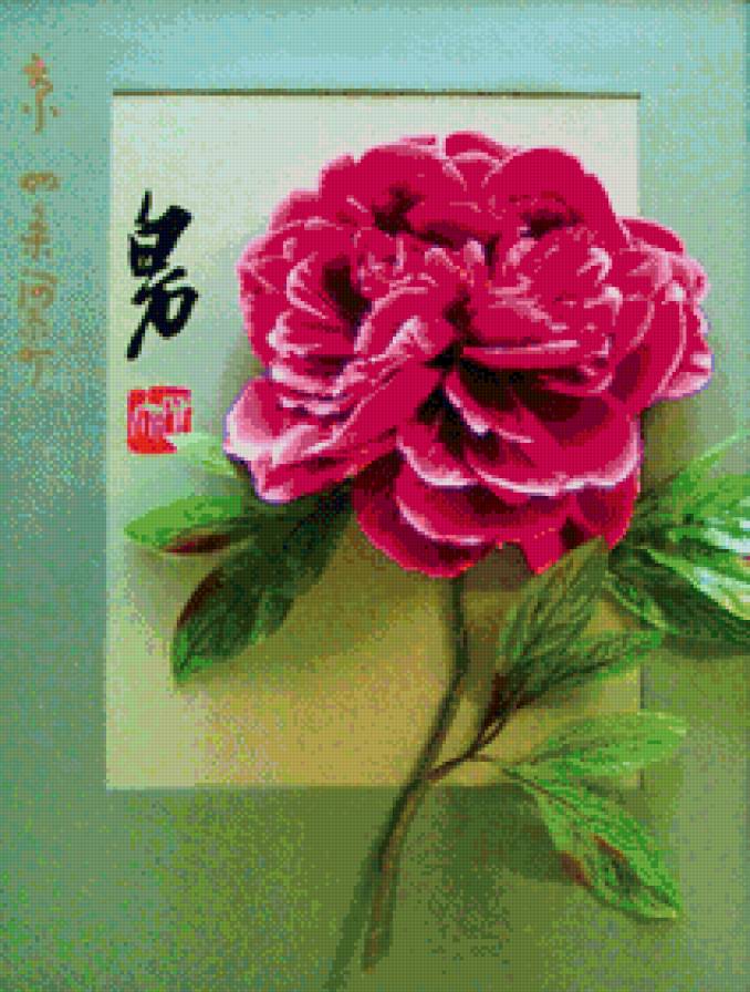 пано пион - пано, цветы - предпросмотр