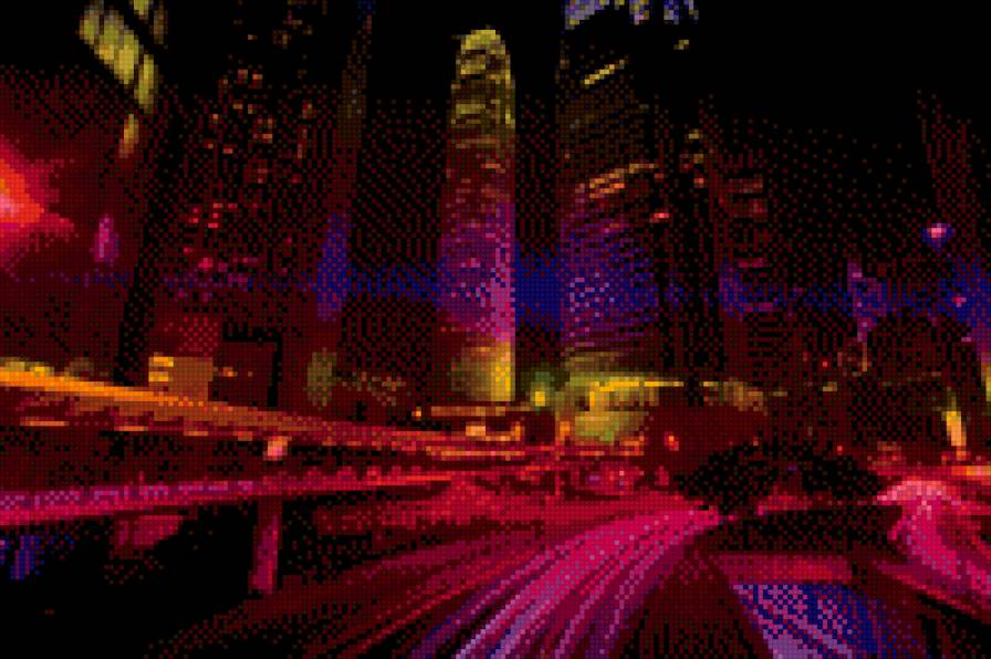 Ночной город - ночь, город - предпросмотр