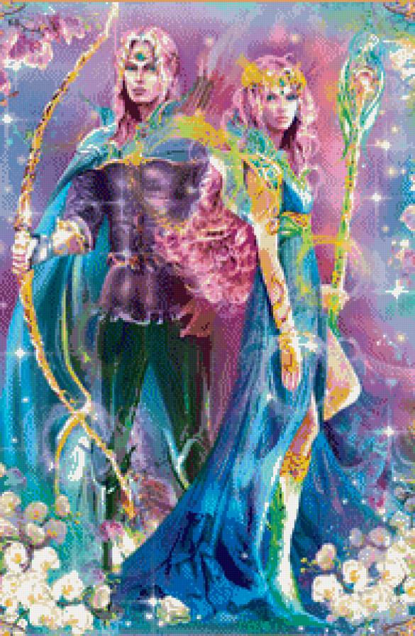 мужчина и женщина - двое, волшебство, пара, он и она, они, сказка, фентези - предпросмотр