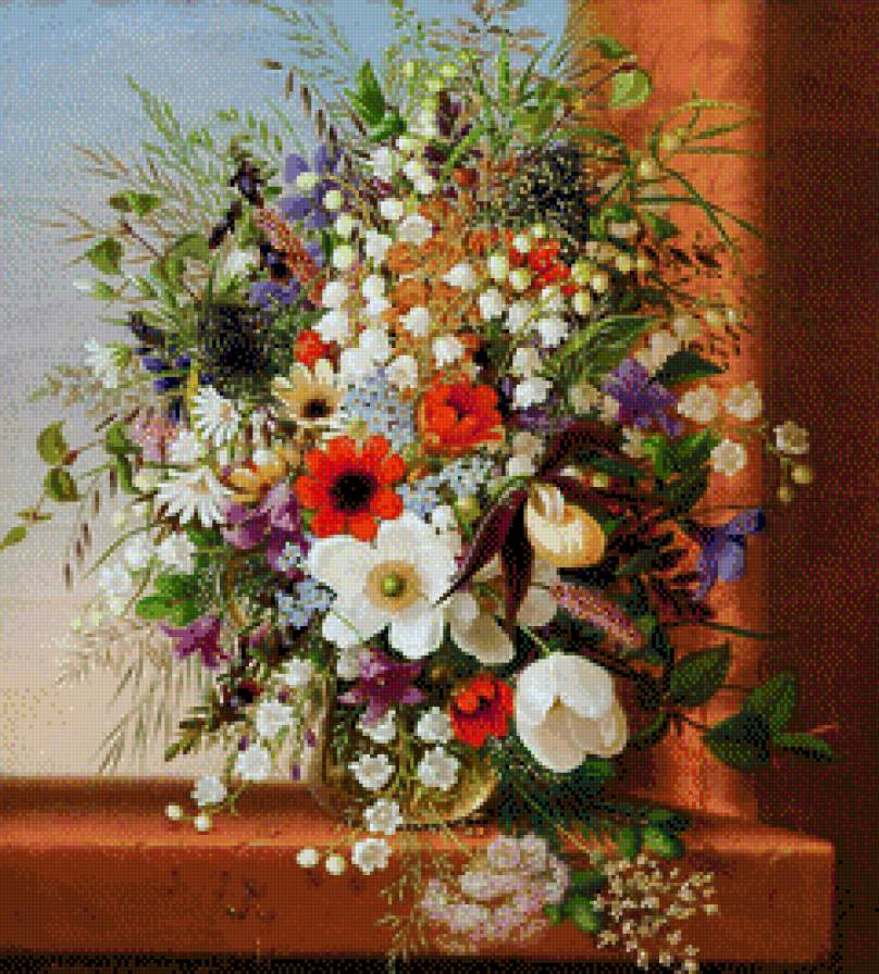 Цветы на окне - предпросмотр