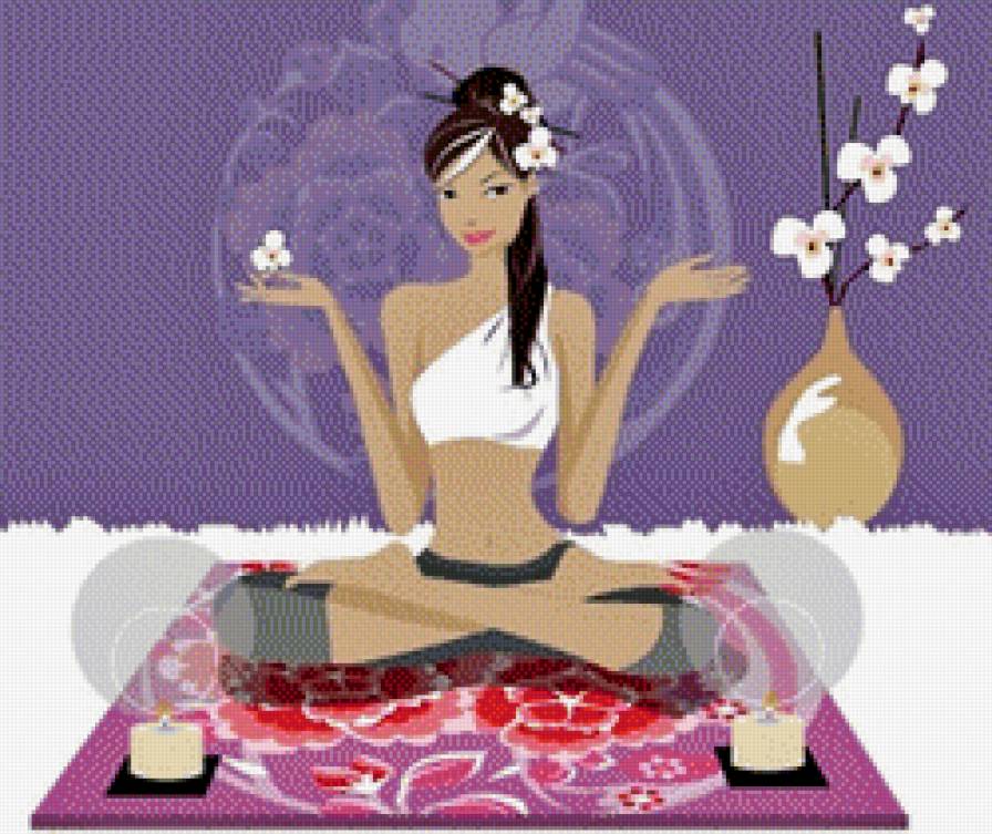 Девушка - девушка, йога - предпросмотр