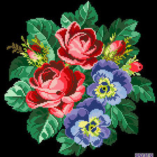 Оригинал схемы вышивки «серия "цветы"» (№700513)